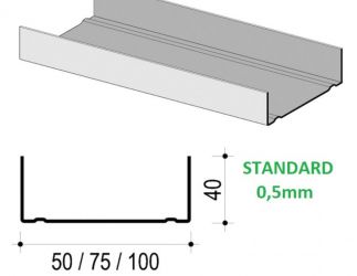 UW profil 0.5 75 mm 4 m