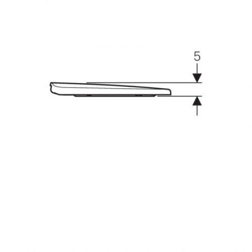Selnova Square WC daska, pričvršćenje sa gornje strane, soft close 500.334.01.1