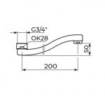 IZLIV S200 - ovalan S sa perlatorom PIS200SPI