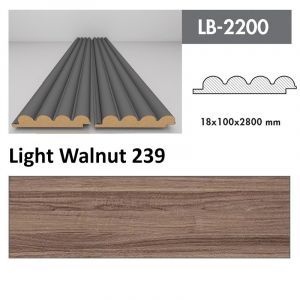 AGT Lajsna LB 2200 MAT Light Walnut 18x100x2.8