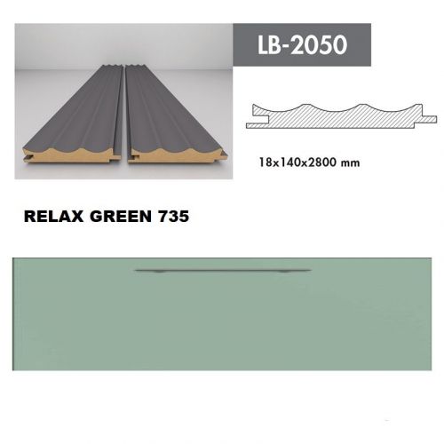 AGT Lajsna LB 2050-735 Relax Green 12x115x2800