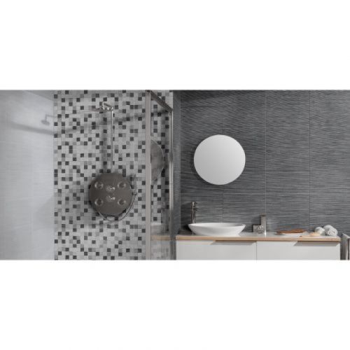 Keros Tessile Cubik Gris 25x50 OUTLET