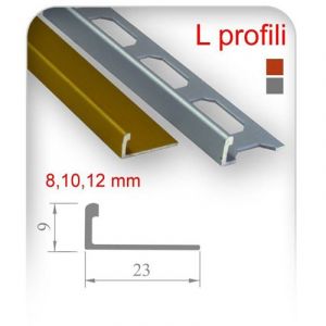 ALU Lajsna L profil  sjaj srebrna 12 mm 2.7