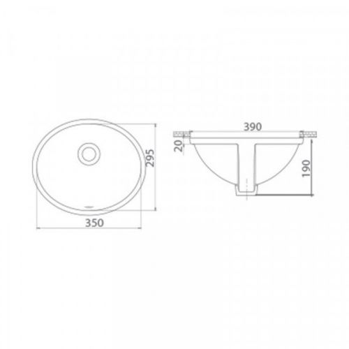 UGRADNI Lavabo 35x30 070500