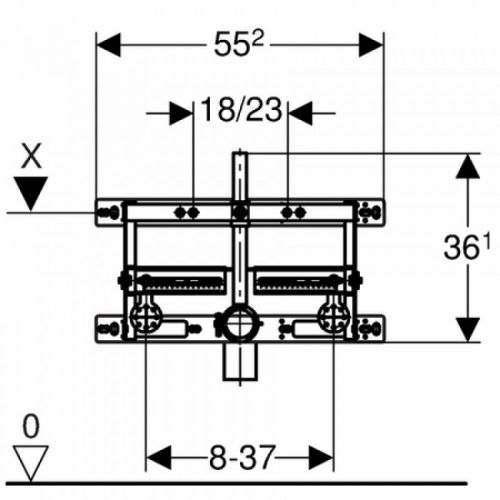 Geberit Kombifix montažni element za konzolni bide - 457.530.00.1