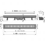 ALCA Tuš Kanalica APZ30 WALL 650 mm OUTLET