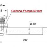 Sifon za tus kadu BONOMINI 40/50 flexi