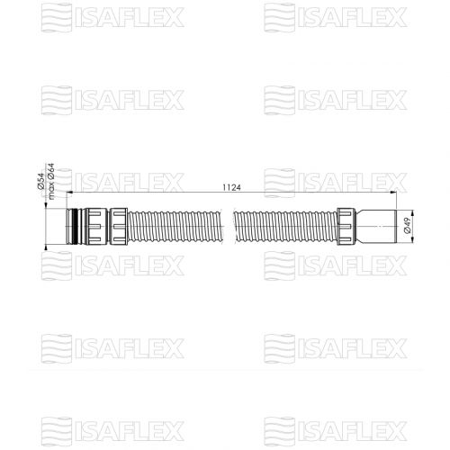 ISPIRNA CEV 1000mm FLEXI Isaflex 2220