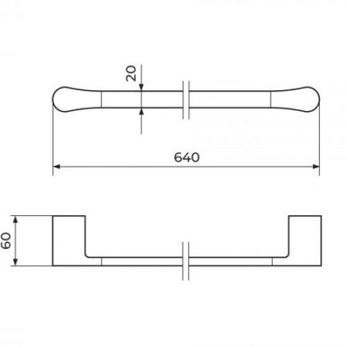 STOLZ 1901 držač peškira 60cm