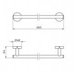 ZERRO JZ901 držač peškira 60cm