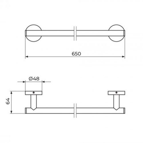 ZERRO JZ901 držač peškira 60cm