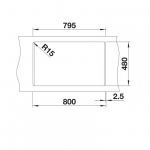 BLANCO NAYA 8 815 X 500/200 mm crna