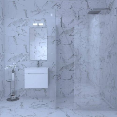 Marble Statuario Onda 25x75